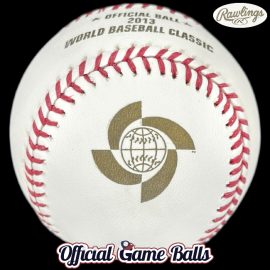 International Tournaments Game Balls 2013 Rawlings WBC World Baseball Classic Official Ball ROWBC. ROMLB Major League Baseballs. International Baseball Tournaments Intercontinental Exhibitions National Team Teams Foreign Leagues Official Game Ball Baseballs Major League Rawlings ROMLB commemorative logo ball special event baseballs officialgameballs.
