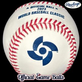 International Tournaments Official Balls 2023 Rawlings World Baseball Classic WBC Ball MLB Game Baseballs. International Baseball Tournaments Intercontinental Exhibitions National Team Teams Foreign Leagues Official Game Ball Baseballs Major League Rawlings ROMLB commemorative logo ball special event baseballs officialgameballs.