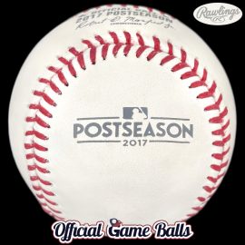 MLB Official Game Balls 2017 Rawlings MLB Postseason Baseball ROMLB Major League Playoffs Ball. MLB Baseballs Major League Baseball Balls ROMLB Official Game Ball OfficialGameBalls commemorative special event logo.
