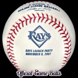 MLB Official Promo Balls 2007 Rawlings Tampa Bay Rays Baseball Rays Launch Party Commemorative Ball. Devil Ray Inaugural Rays Season.