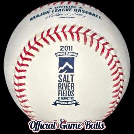 MLB Game Balls 2011 Rawlings Salt River Fields at Talking Stick Baseball Inaugural Season Ball Diamondback Rockies Cactus League.