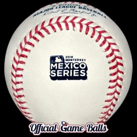 2019 Rawlings MLB Mexico Series Baseball Monterrey Estadio de Béisbol Ball MLB Official Game Balls Baseballs 2019 Rawlings MLB Mexico Series Baseball Monterrey Estadio de Béisbol Ball.
