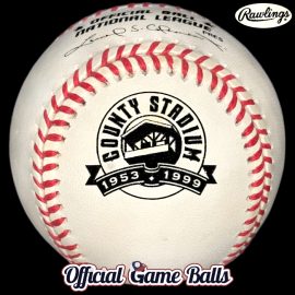 1999 Rawlings National League Milwaukee Brewers County Stadium Baseball Final Series NL Ball.