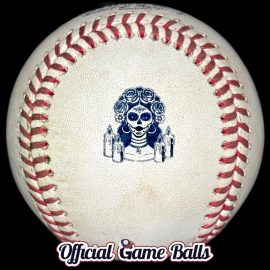 2026 Rawlings San Diego Padres City Connect 2026 Rawlings San Diego Padres City Connect Baseball displaying a special edition La Catrina commemorative logo stamp on the south panel.