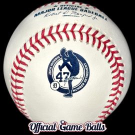 MLB Official Game Balls Baseballs 2018 Rawlings Detroit Tigers Baseball Jack Morris Number 47 Retirement Ball.
