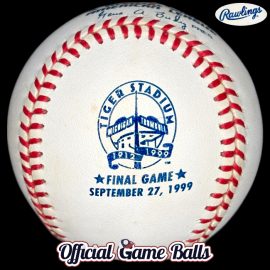 Image 2 Rawlings AL 1999 Tiger Stadium Final Game Ball. Commemorative AL baseball from final game at the historic park.