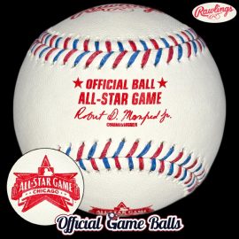 2027 Rawlings MLB All-Star Game Baseball – Chicago Cubs Undated Ball 2027 Rawlings MLB All Star Game logo unveiling baseball at Wrigley Field.